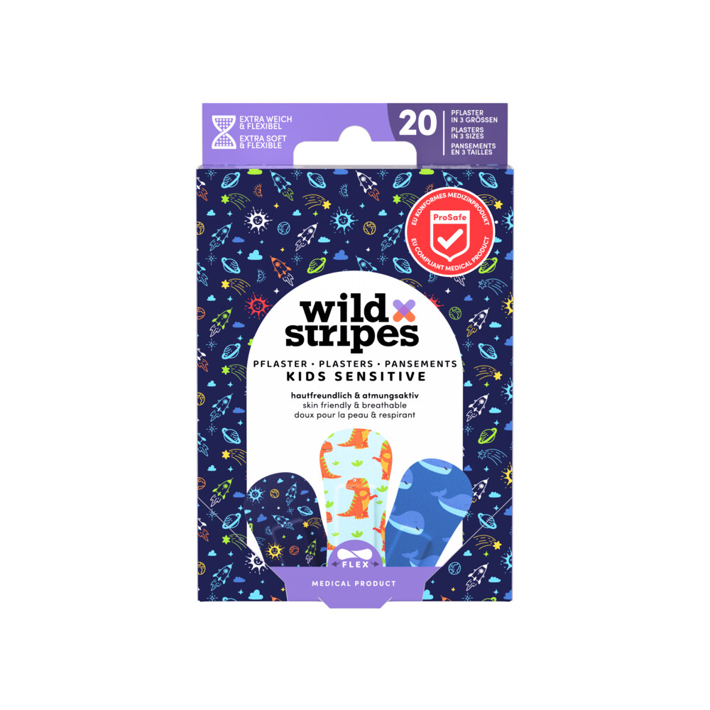 Wild Stripes Pleisters Kids Sensitive Space20 stuks