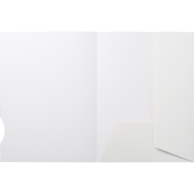 Chemise dossier 2 rabats Chromolux 24 x 32 cm blanche