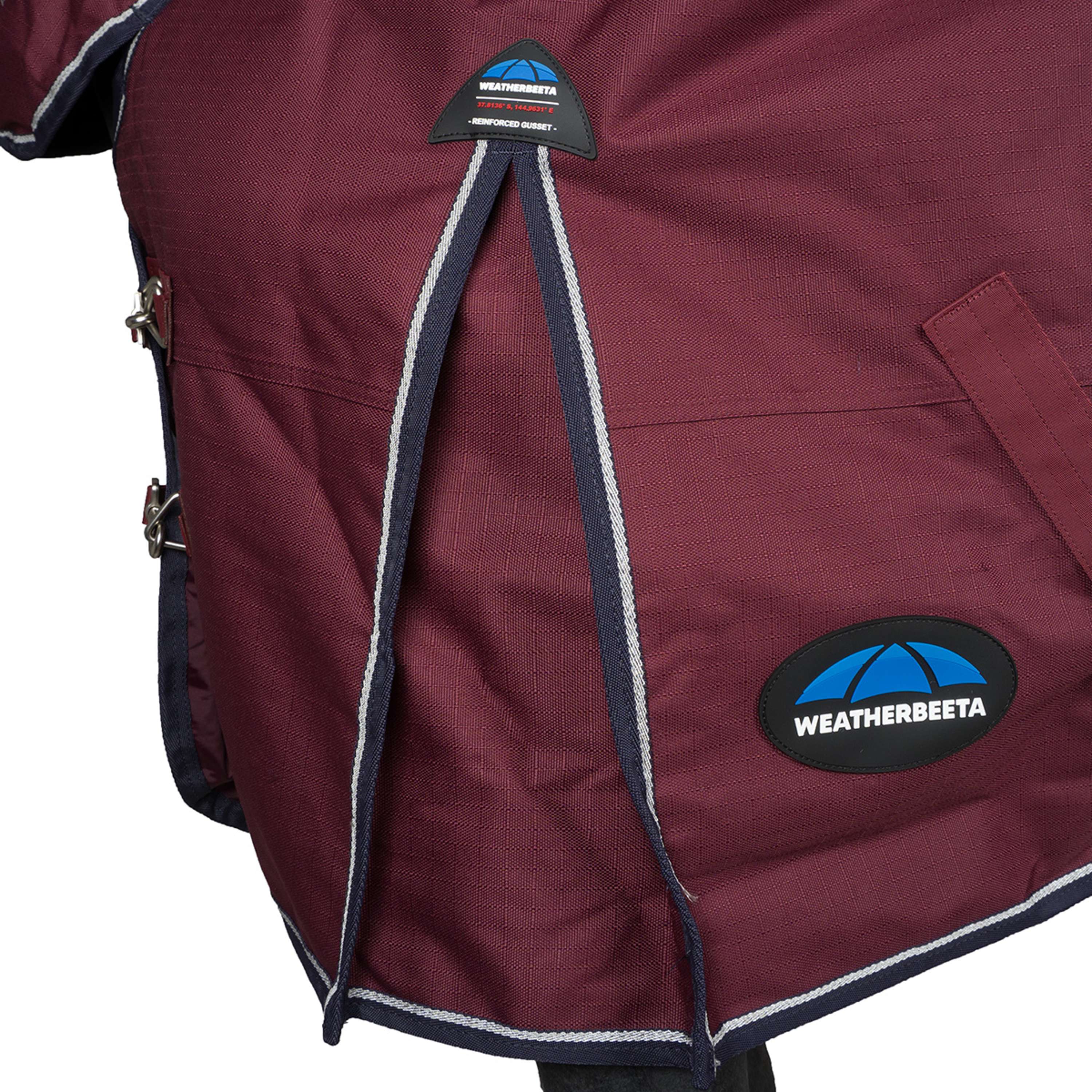 WeatherBeeta ComFiTec Essential Turnout Combo 220g Burgundy/Navy