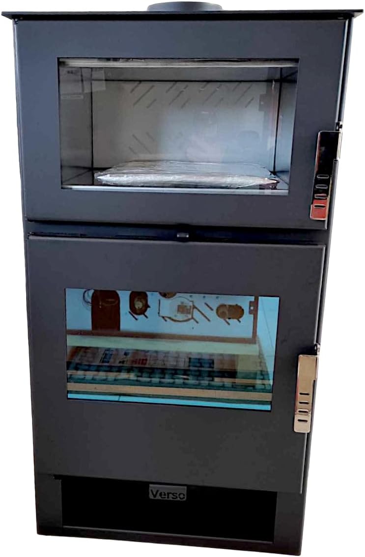 Generisch Kaminofen INOX Backfach 9kW, FV-02