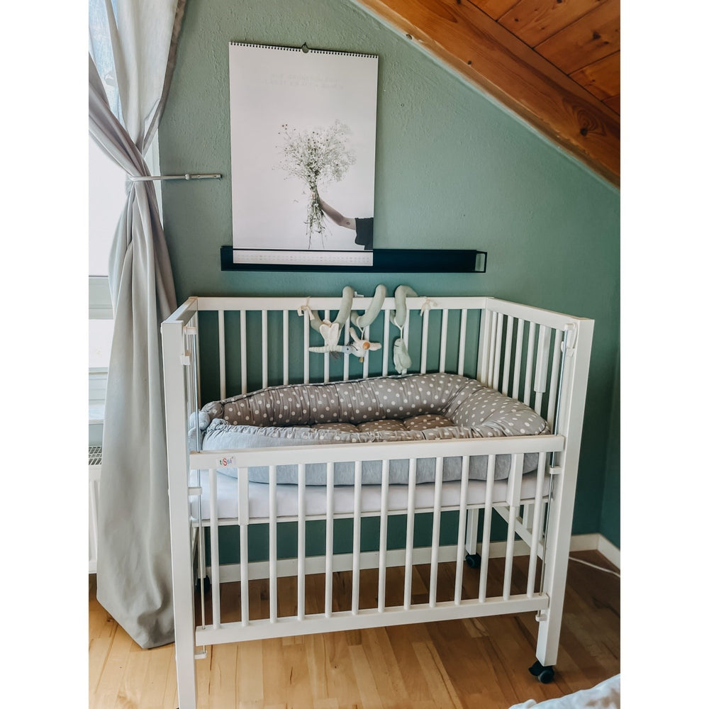 Køb tiSsi® White Laquer Maxi Børneseng Massiv Bøg