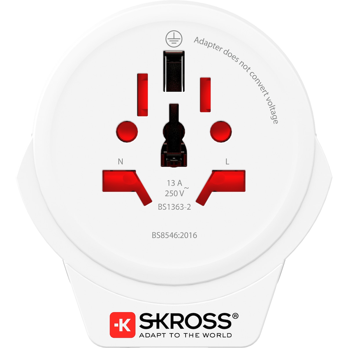 SKross verden til Europa reiseadapter 3310015