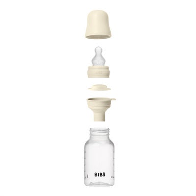 BIBS Grow and Flow Tåteflaske Sett Silicone 150/270 ml, Ivory