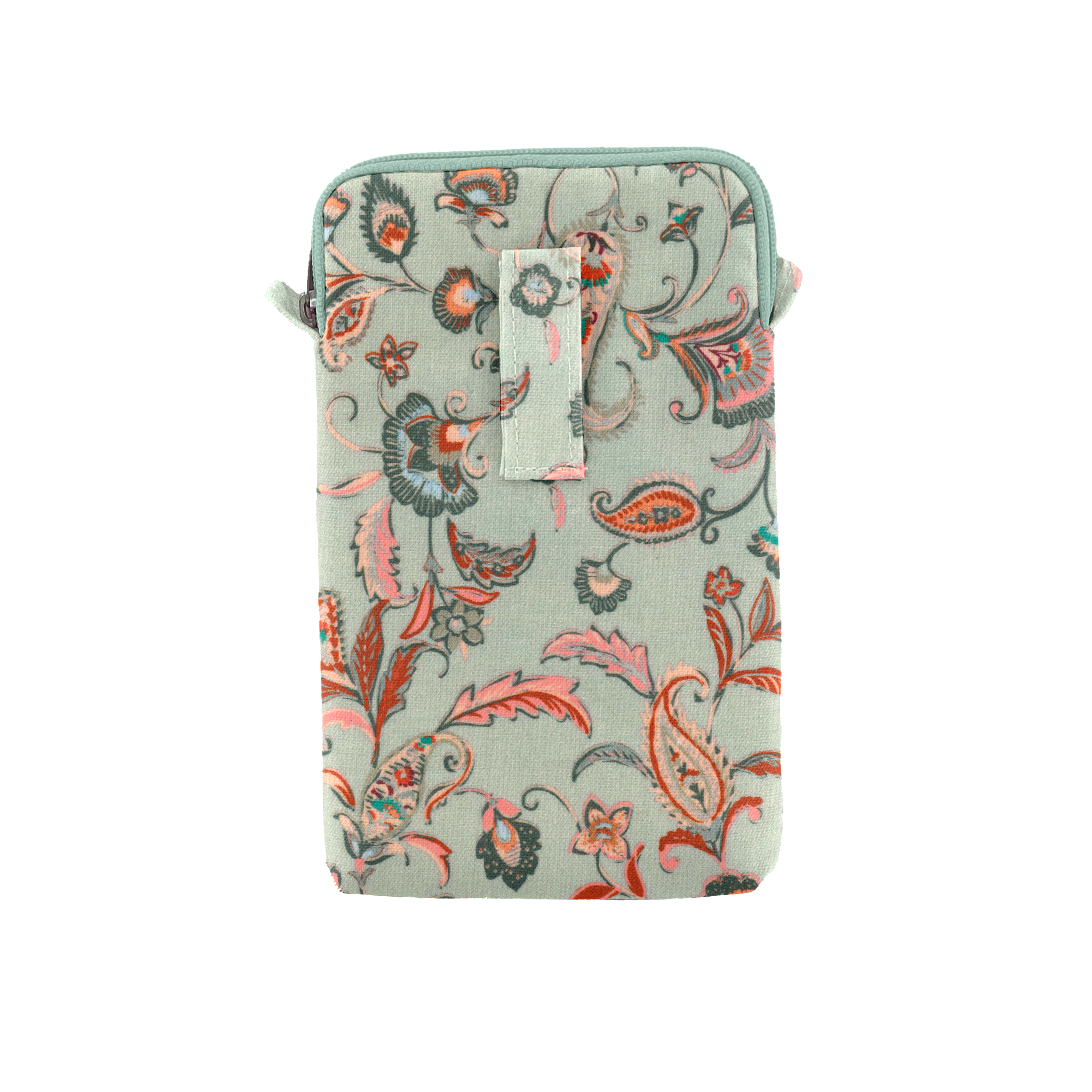 Pochette Téléphone Matelassée Vert Bohème