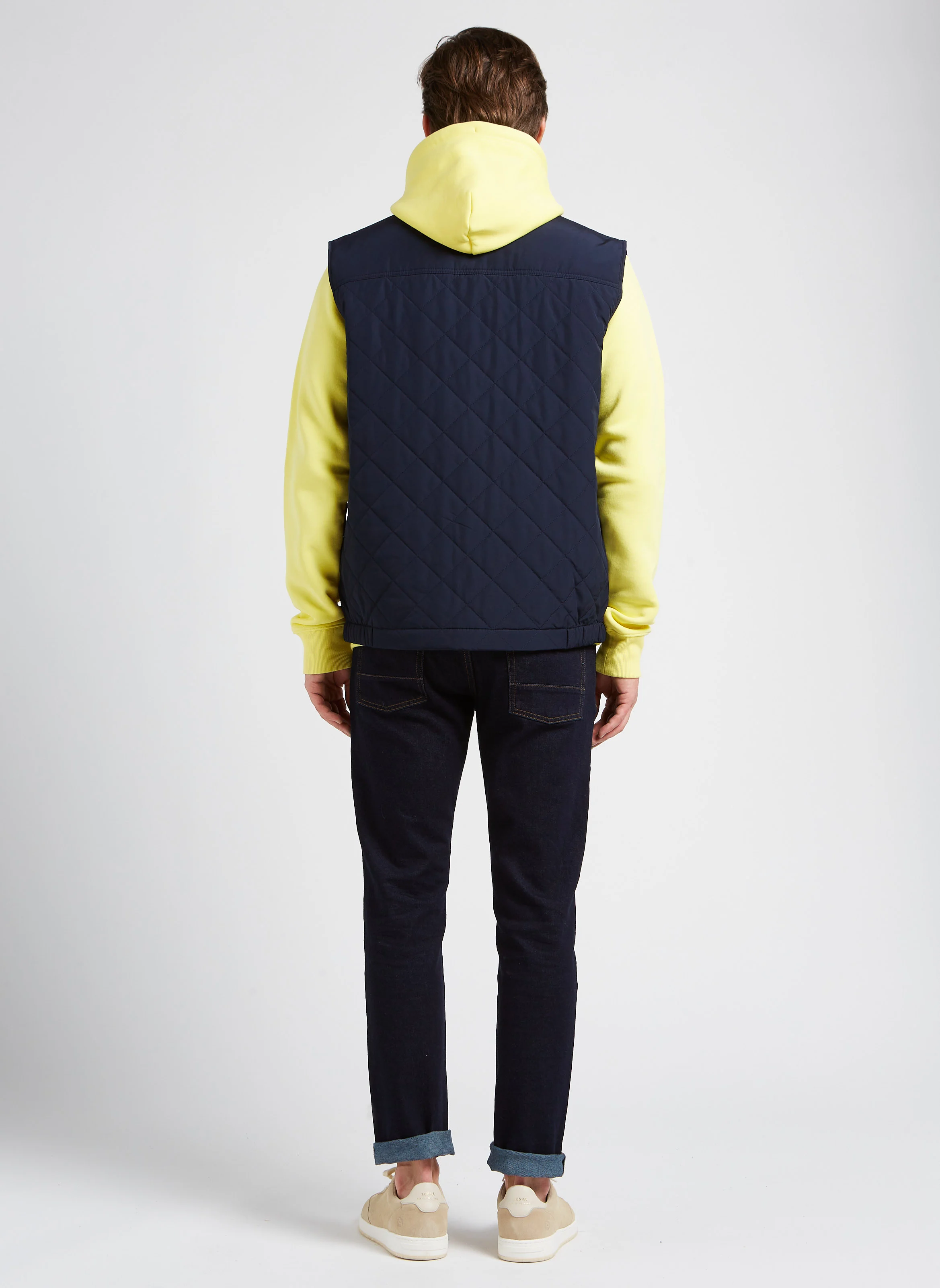 ORIGINAL SWEAT HOODIE - Sweat à capuche avec logo Gant brodé en coton mélangé| Jaune
