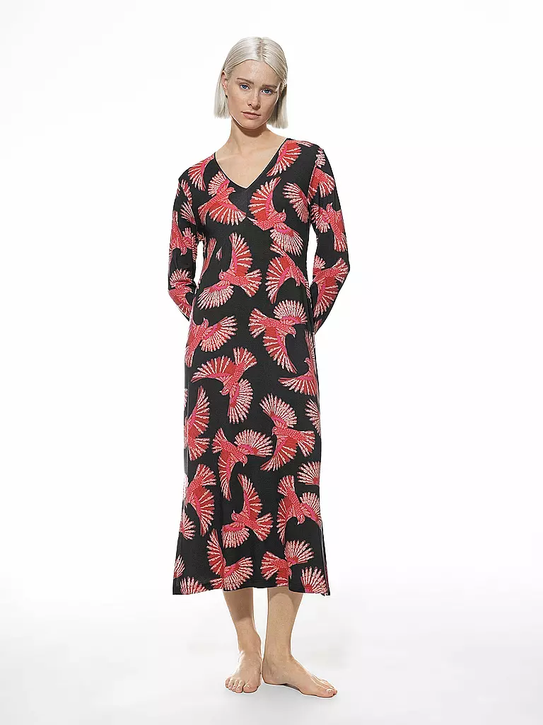 MEY Nachthemd - Sleepshirt FLYING BIRD grau