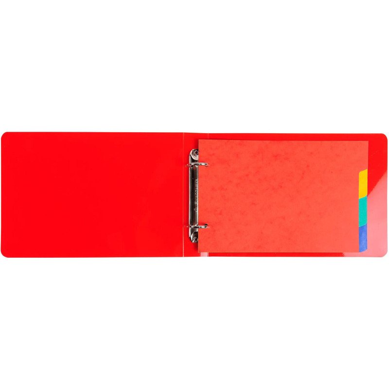 Intercalaires horizontaux A5 carte lustrée Exacompta 4 onglets neutres multicolores - 1 jeu