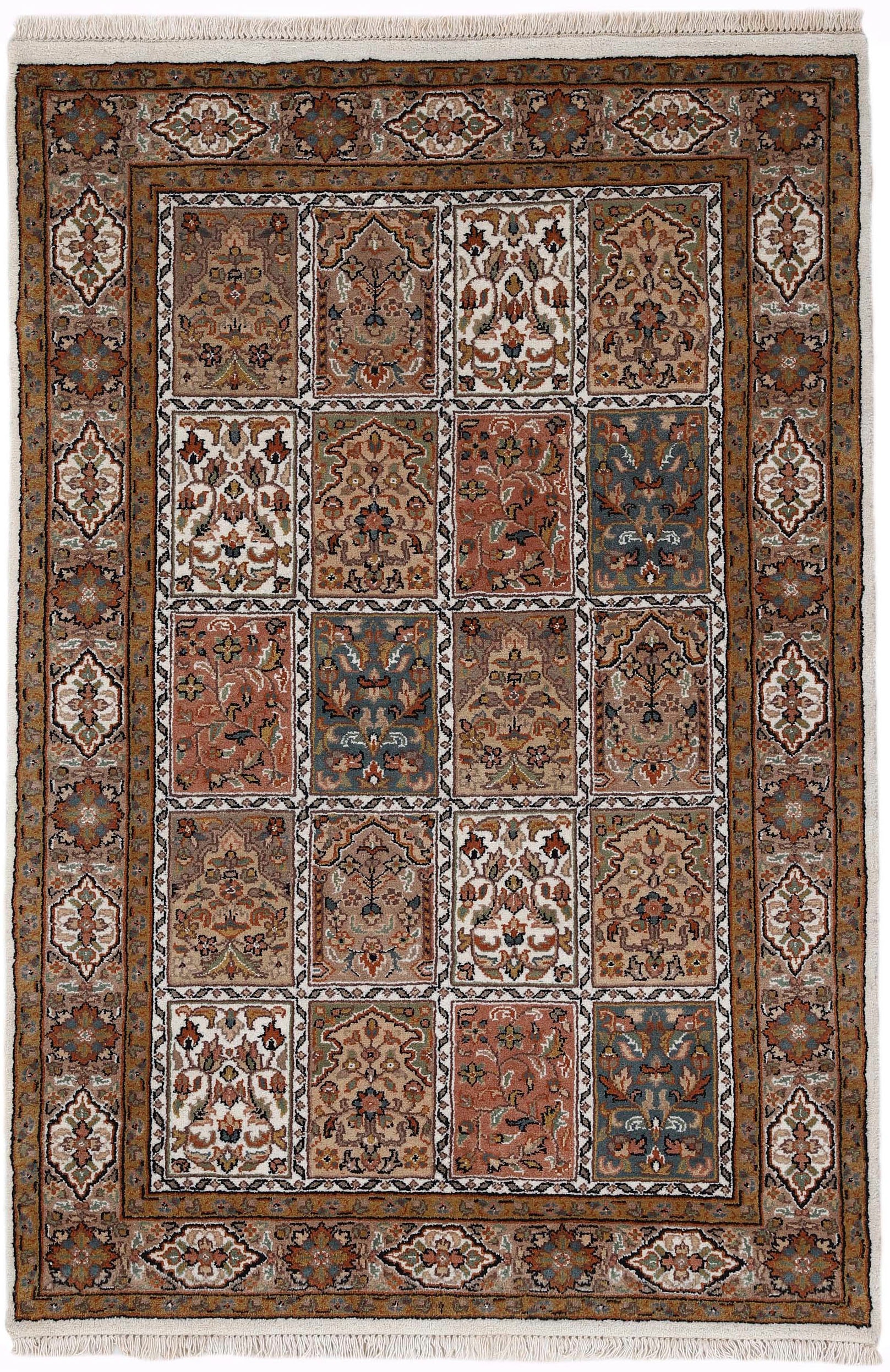 Woven Arts Orientteppich »Orientteppich Bakhtiar« rechteckig 15 mm Höhe handgeknüpft, Wohnzimmer, reine Wolle