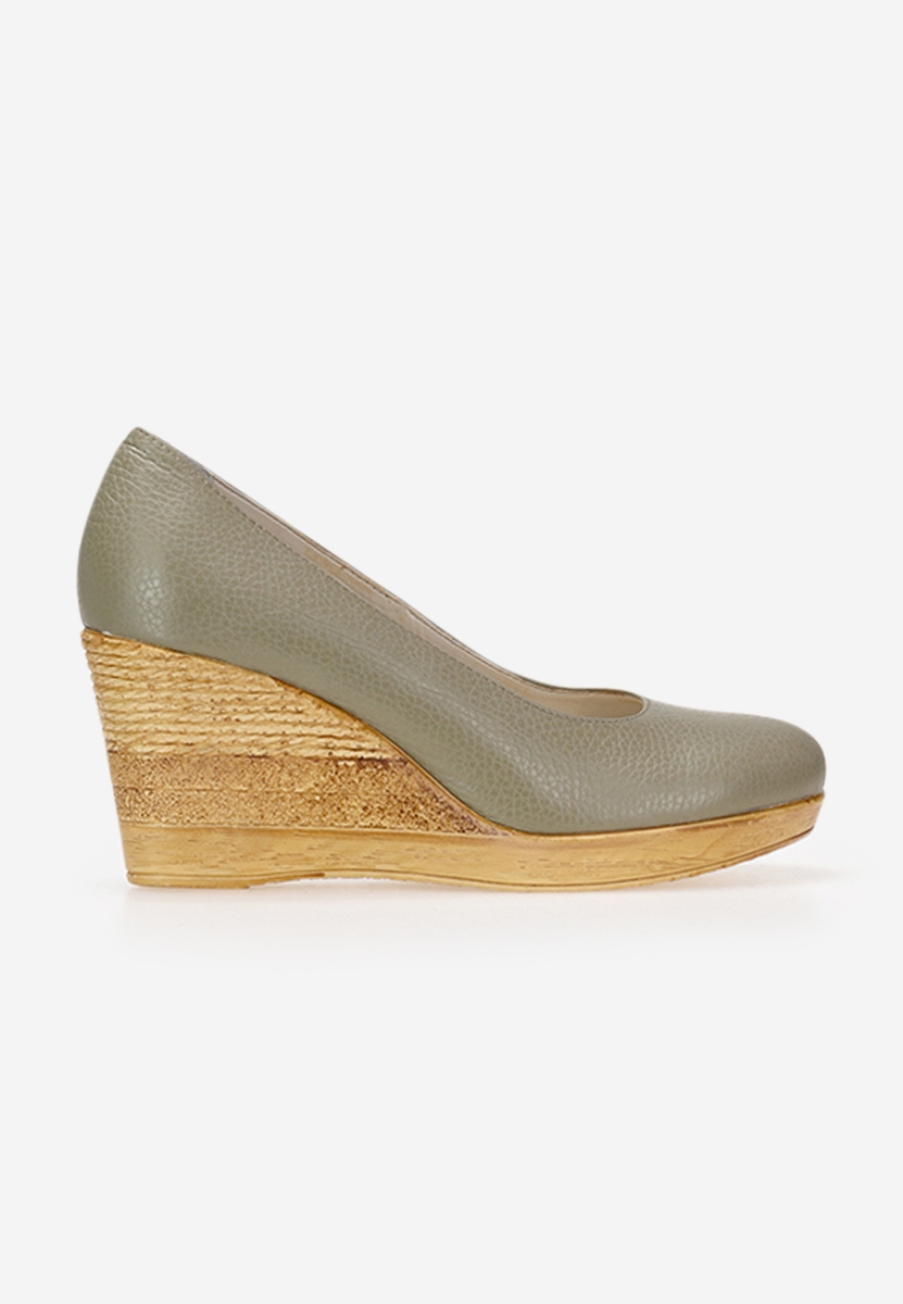 Chaussures à plateforme vert Zola V7