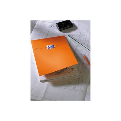 Oxford - Bloc notes - A4 + - 160 pages - blanc - 80G - orange