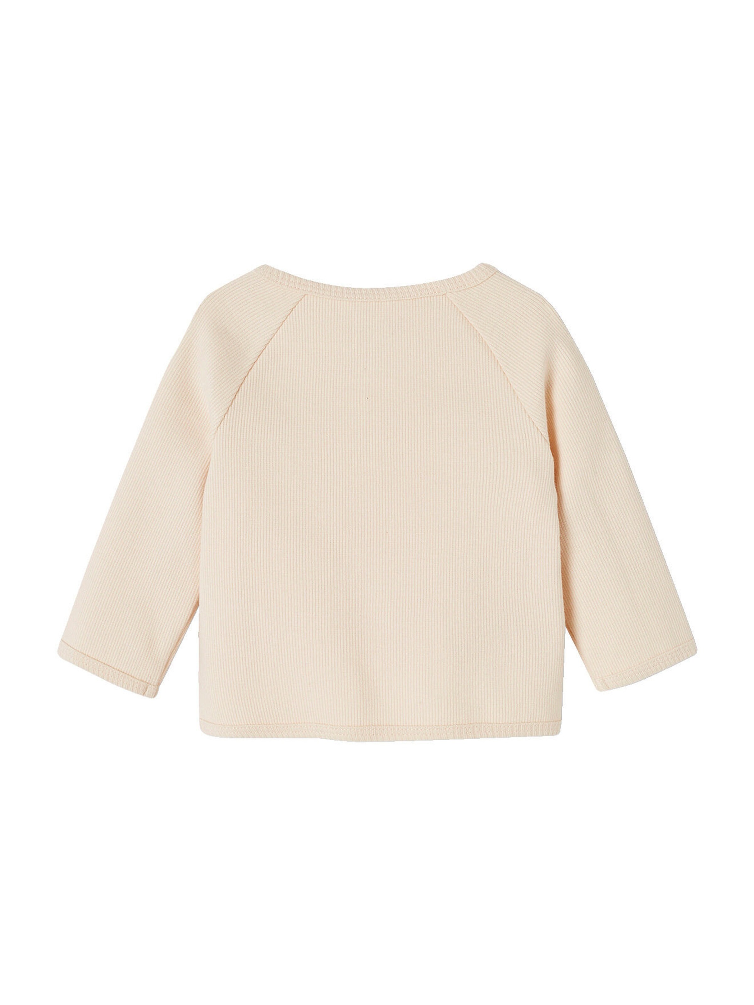 Vertbaudet Baby Wickeljacke aus Ripp vanille