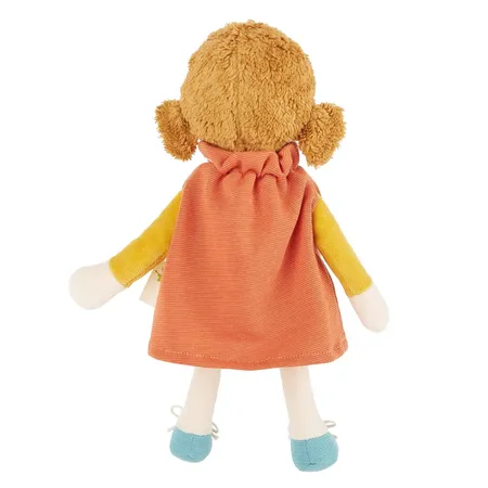 Sigikid Stoffpuppe mit orangem Kleid, Green Collection