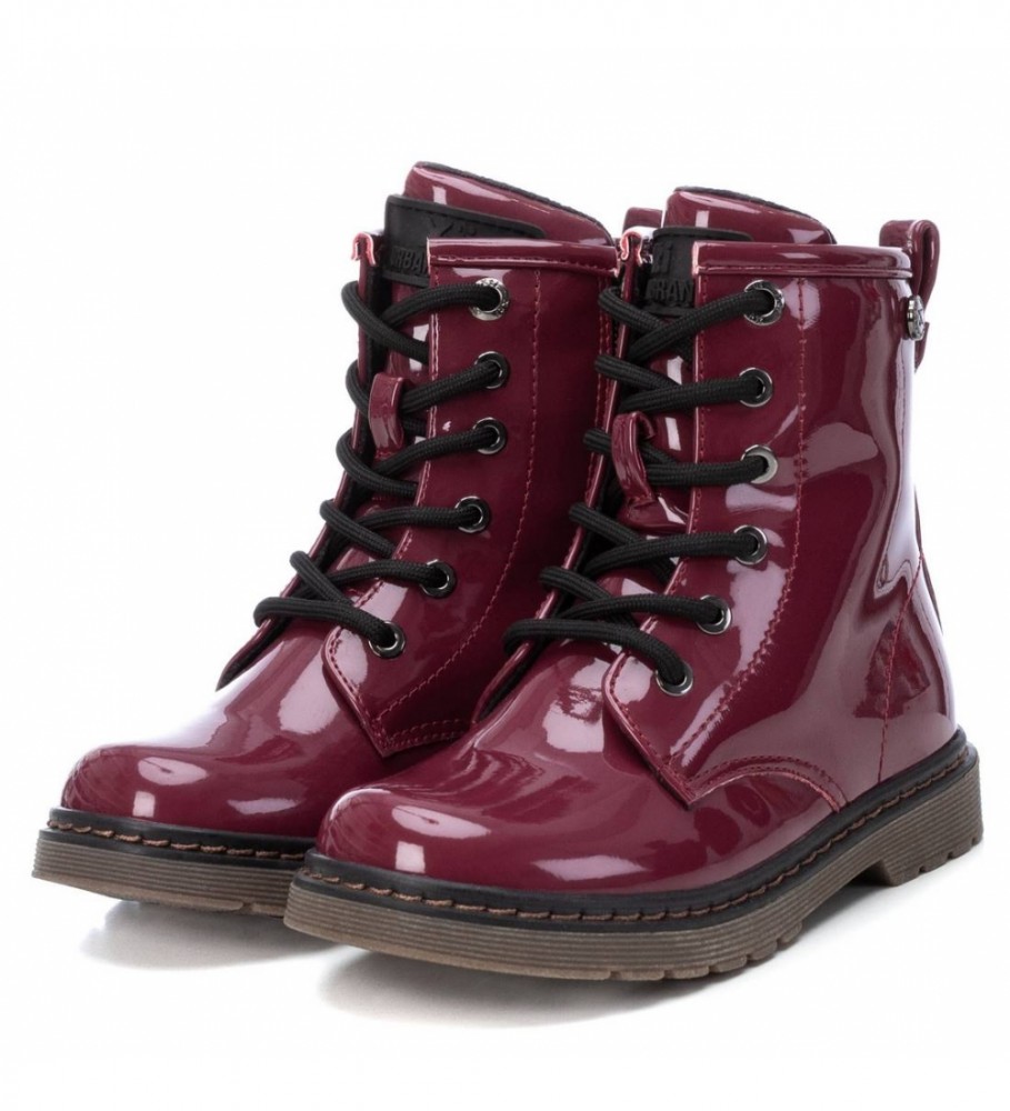 Botas Xti Kids de verniz cor bordô
