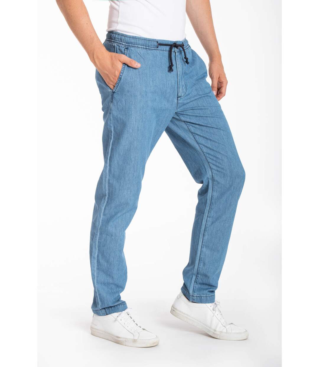 Pantalon denim léger chambray MANLIO denim