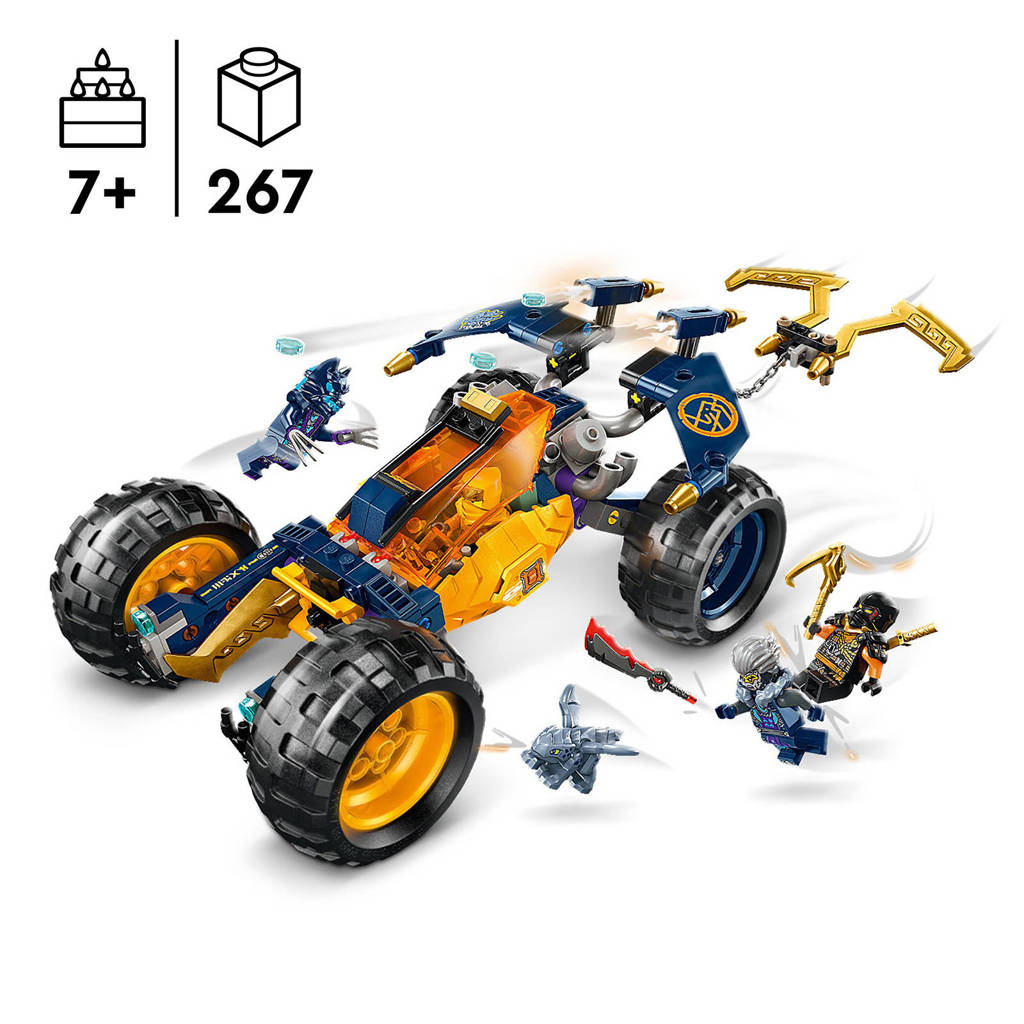 Leuke auto om achteraf mee te spelenArins ninjaterreinbuggy Voertuig en Draken Speelgoed Set voor Kinderen 71811