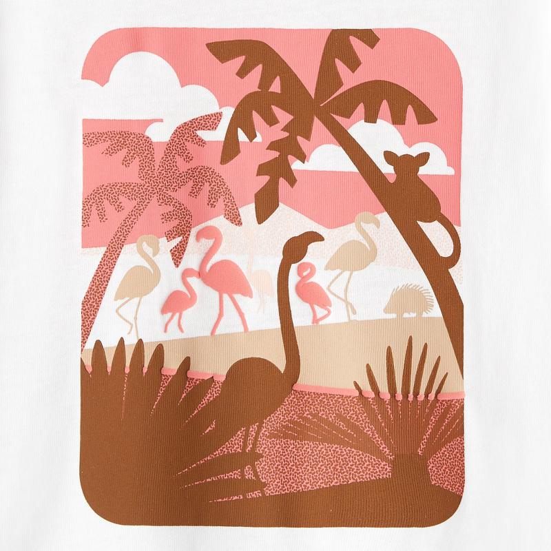 T-shirt flamants roses bébé fille Rose
