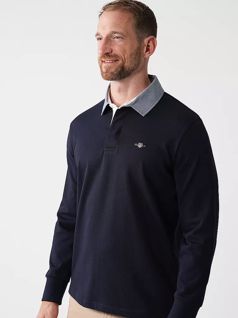 GANT Rugbysweater dunkelblau