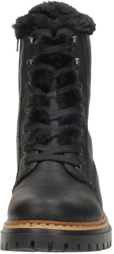 Rieker Veterschoenen Hoog zwart