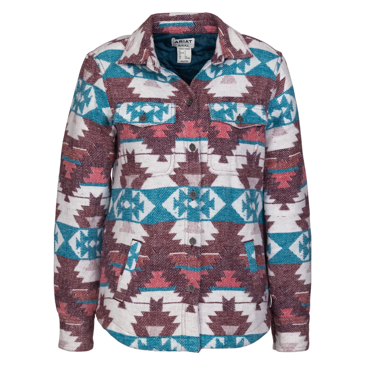 ARIATJacket Shacket Shirt  - baja jaquard