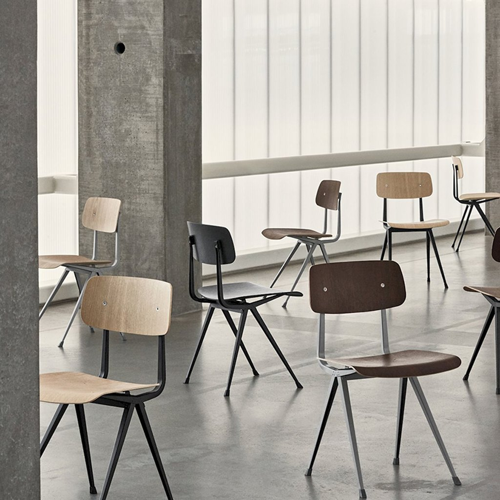 Eetkamerstoel Result dark brick/black