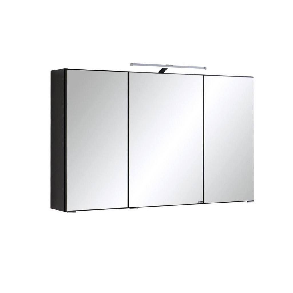 Held Spiegelschrank Held Möbel Cardiff Graphit Metall 6 Fächer