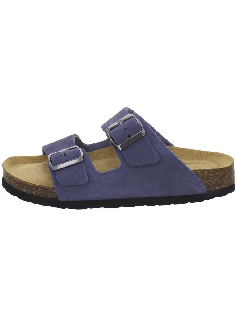 Pantoletten Damen Zweischnaller azzurro