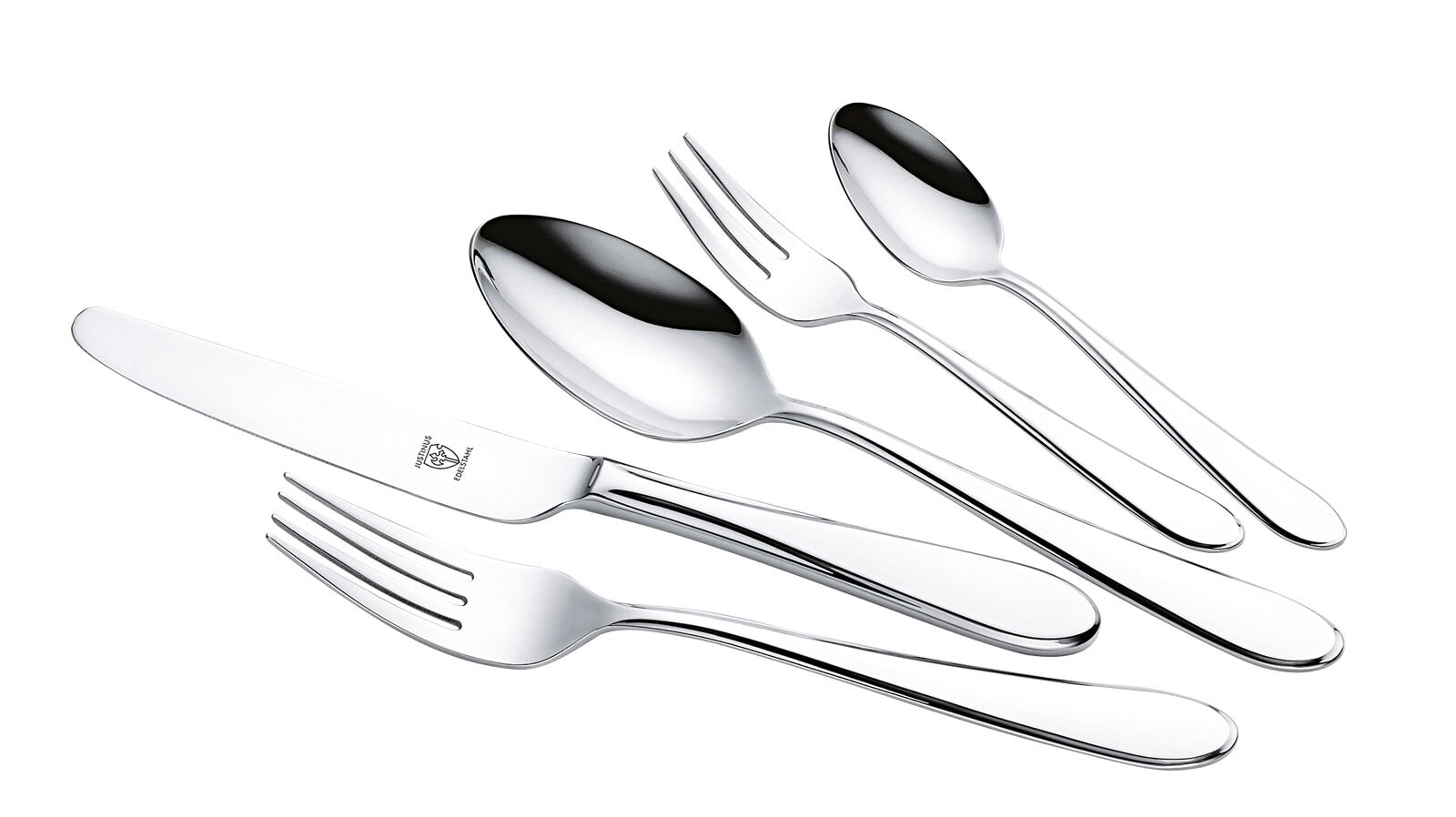 JUSTINUS Besteck-Set SILHOUETTE 60-teilig Edelstahl