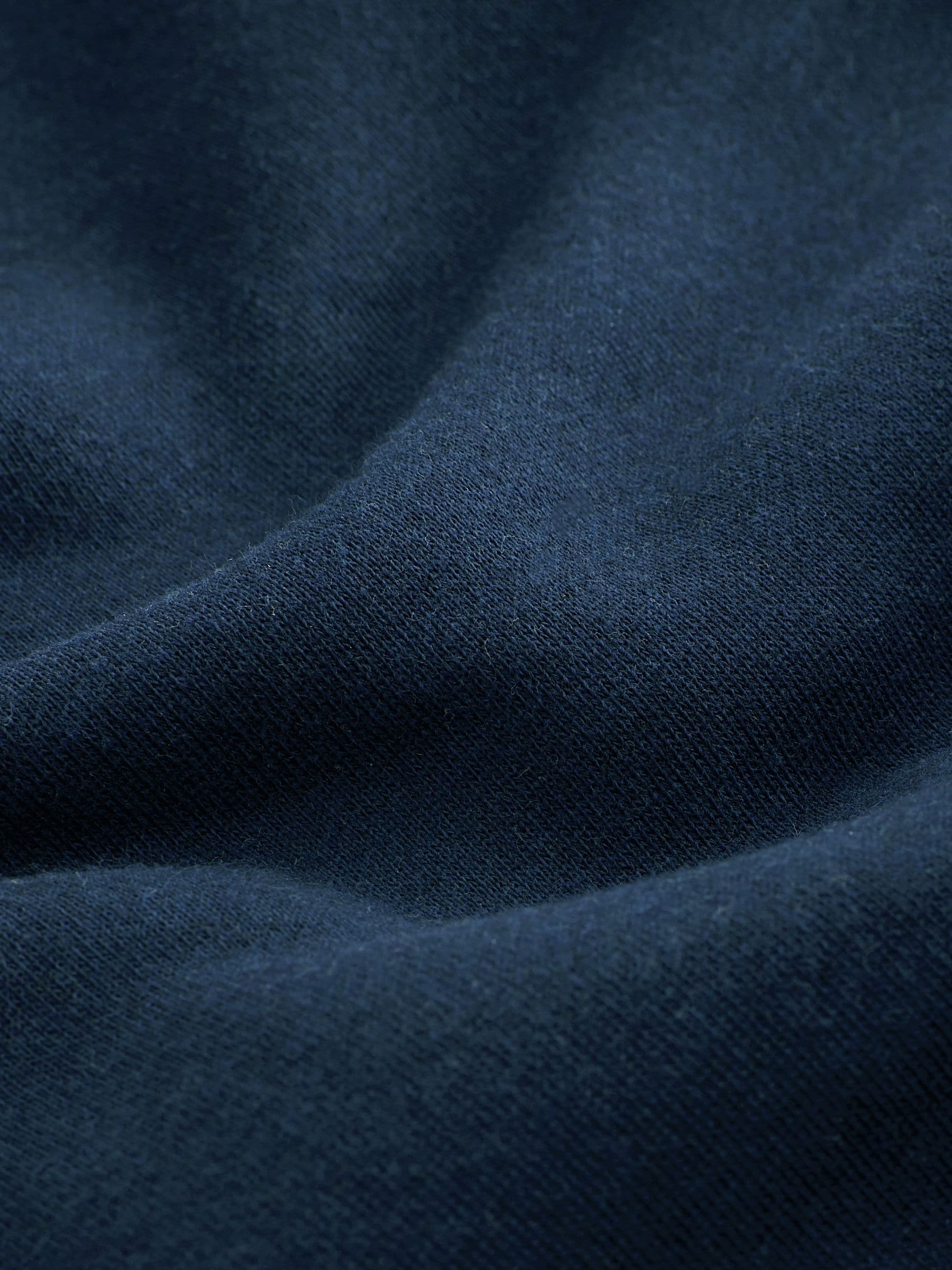 Donkerblauw - Borg hoodie met fleecevoering en volledige ritssluiting