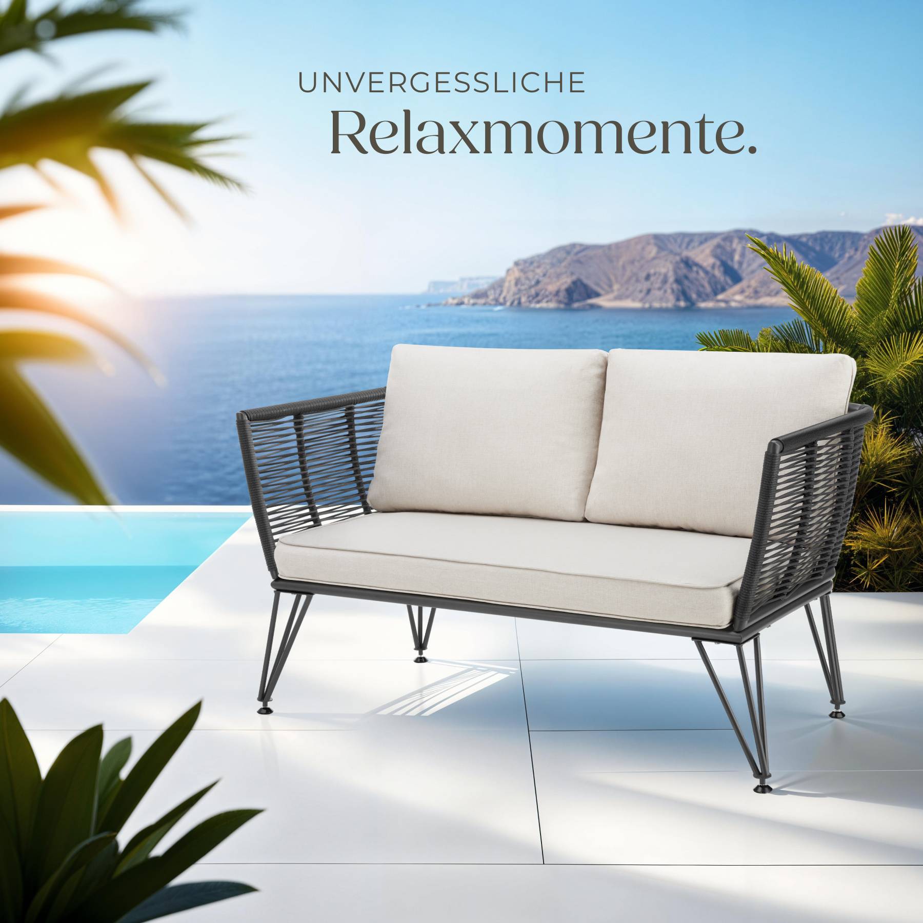 Garten-Loungesofa Sundo