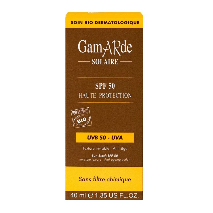 Haute protection SPF50 crème bio 40ml