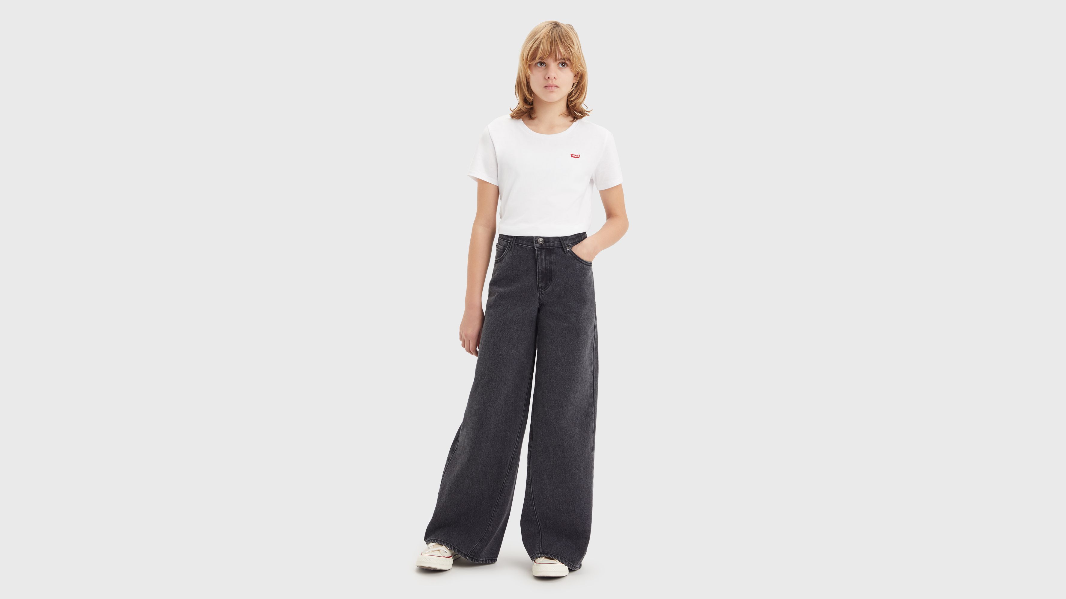 Ado jean Altered ’94 Baggy Wide Leg - Rain Cloud - Noir