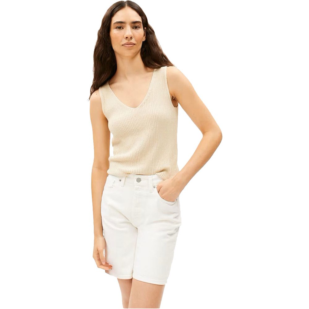 Armedangels Caaro Lino Top Damen raw white