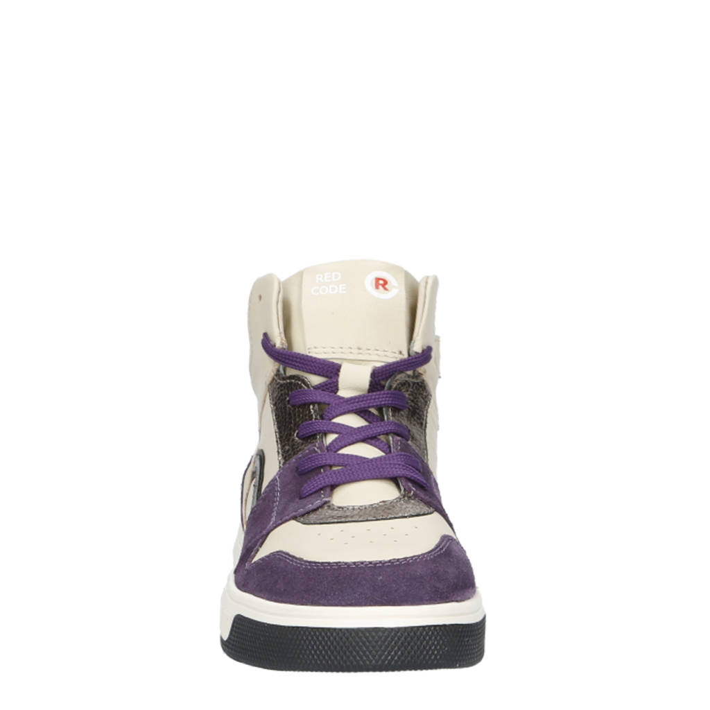 Red Code leren sneakers paars