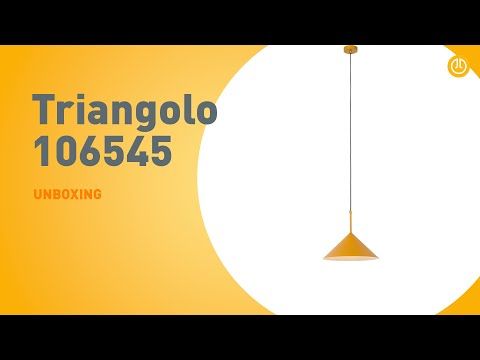 Design hanglamp geel driehoek - Triangolo