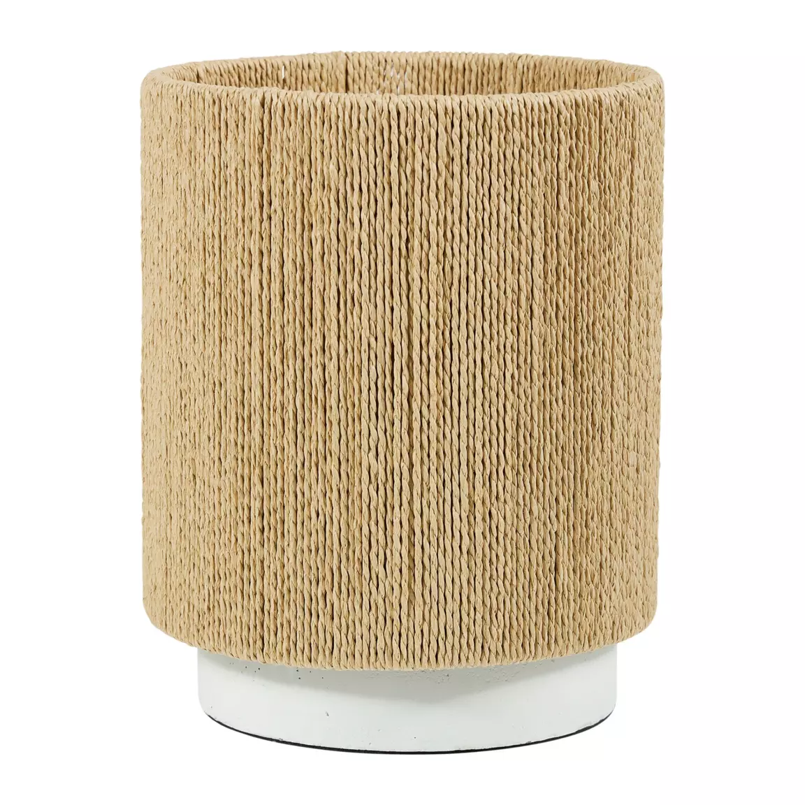 Lampe à poser ciment et papier (H22,5 cm) Salem Naturel