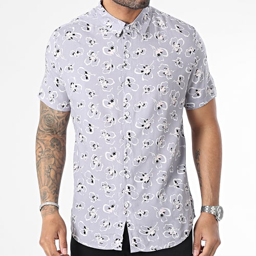 Chemise Manches Courtes Lavande Floral