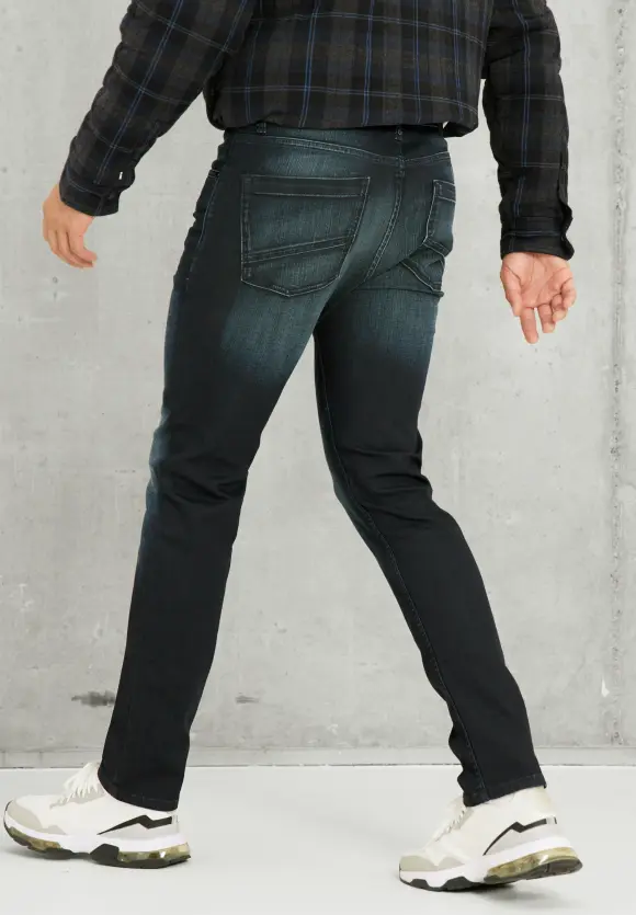 Slim Fit Jeans - dark blue coated