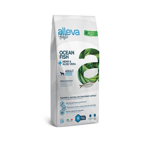 Alleva Holistic Adulto Sabor Peixe Oceânico Médio/Maxi