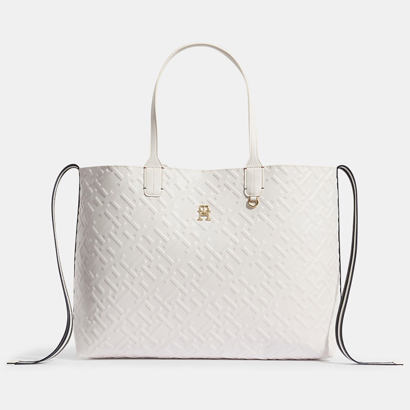 Tommy Hilfiger Sac cabas Iconic mono blanc - 31x43x15 cm