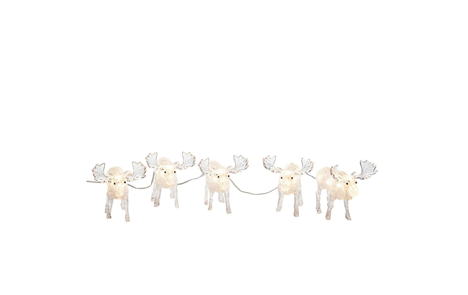 LED-Figur Acryl Elch, 5er SetWeihnachtsfigur