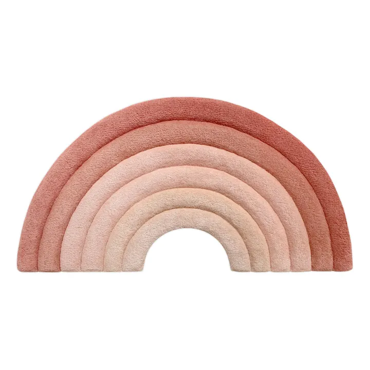 Maison Deux Tapis Rainbow en laine | Rose