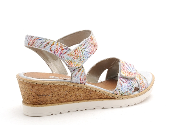 Remonte nu pieds talons femme r6252 multicolore