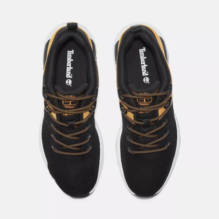Baskets basses à lacets Sprint Trekker pour homme en noir
