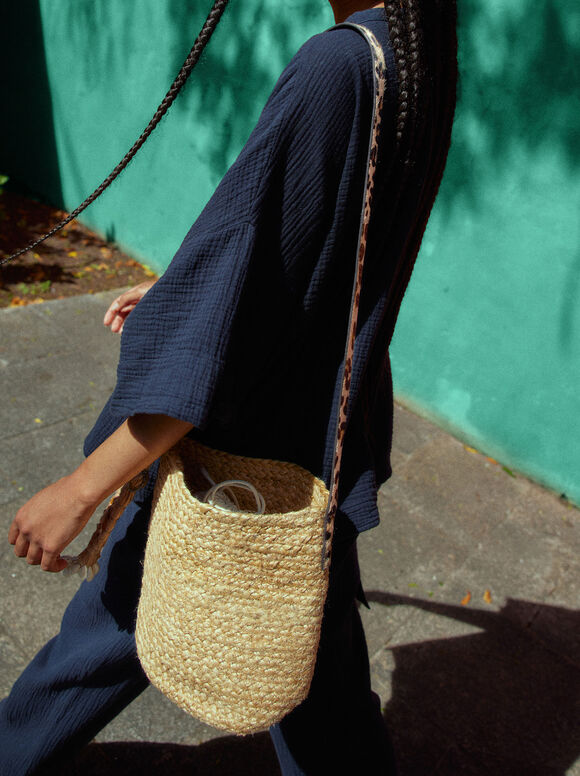 Bolso Bombonera De Yute - Camelo