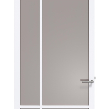Arne & Bodil binnendeur ABE103 brons glas - extra wit afgelakt