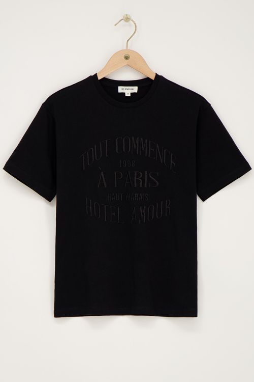 Zwart oversized T-shirt 