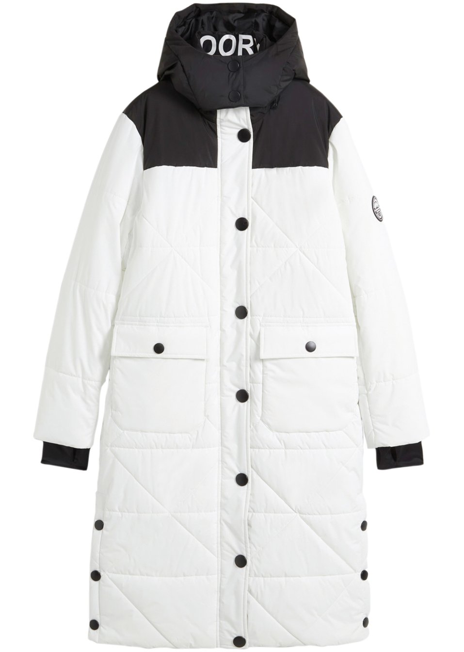 Manteau outdoor imperméable avec boutons sur le côté