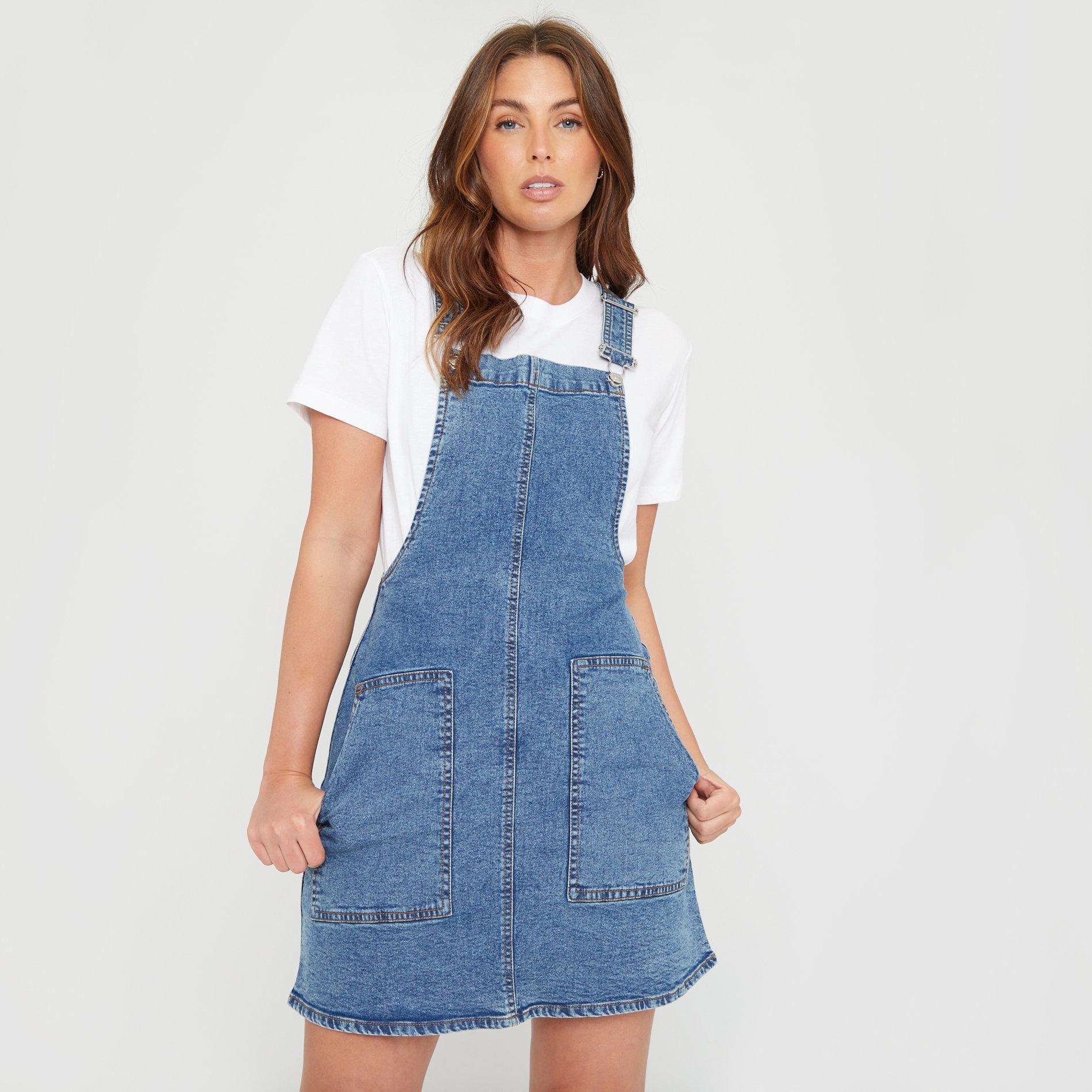 Be You Denim Pinafore Dress