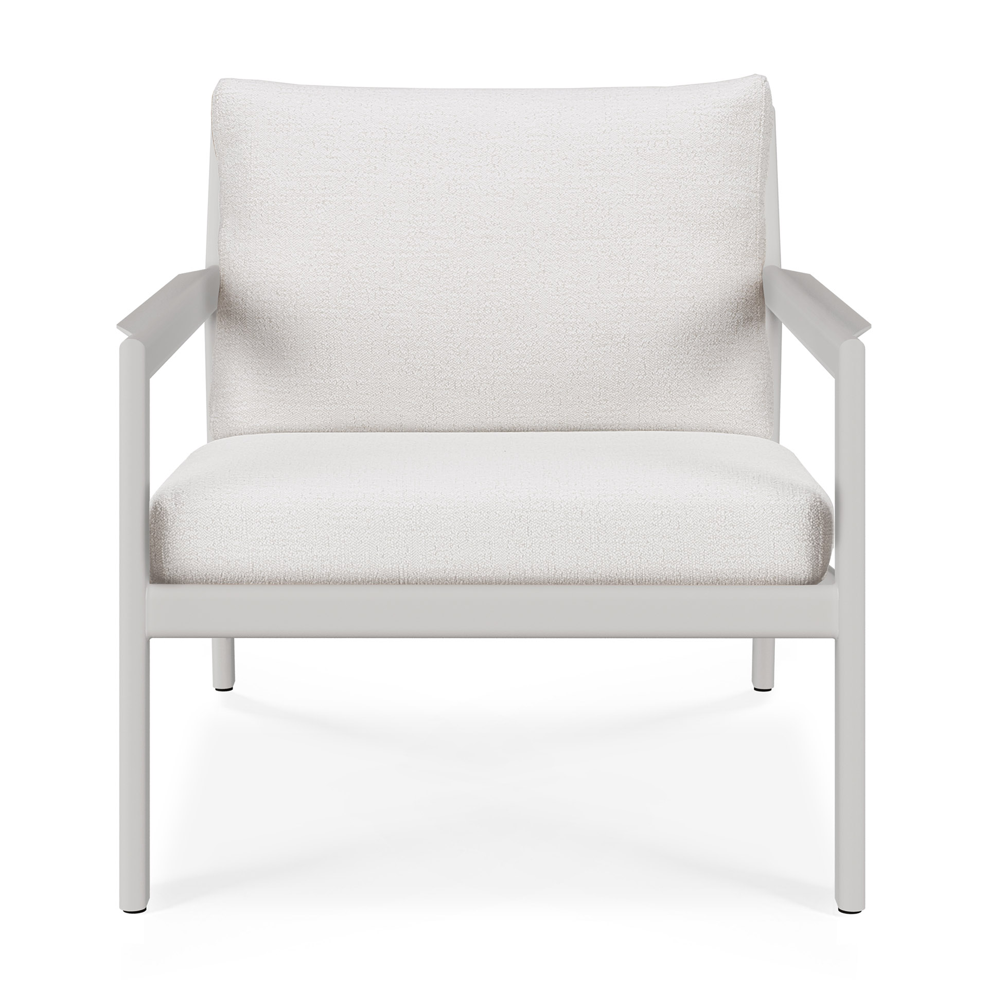 Jack loungestoel - wit aluminium - compleet - off white kussens