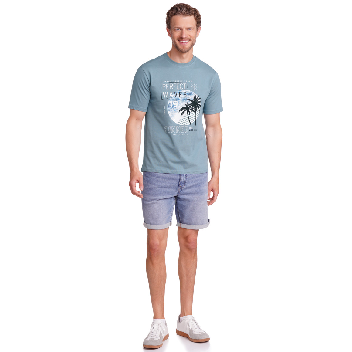 VanVaan Denim Herren T-Shirt aus Bio-Baumwolle blau
